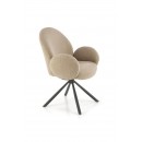 Стул HALMAR K498 капучино/черный, поворотный